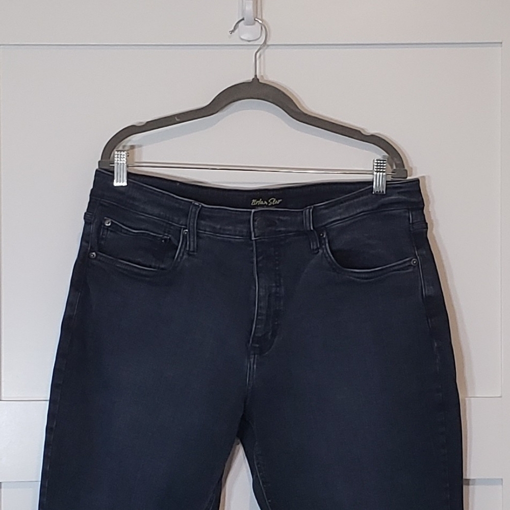 Urban Star Estilo Denim Blue Jeans Hi Rise Stretch Darkwash Size 36 X 30 - Picture 2 of 14
